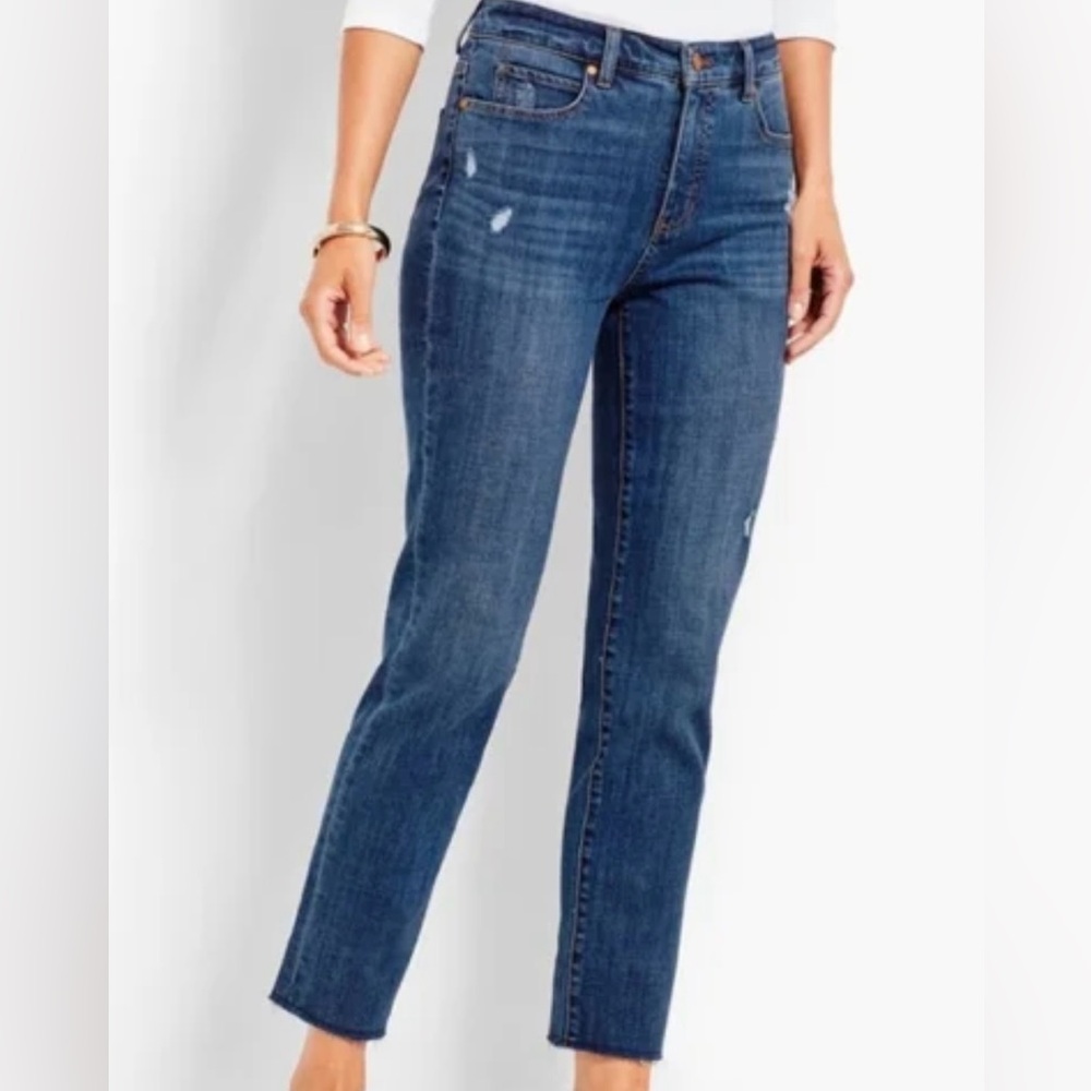 EUC Talbots Boyfriend Blue Jeans